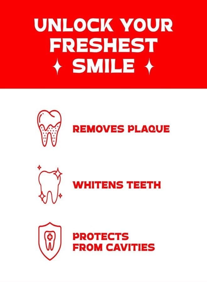 كلوس أب معجون أسنان كلوز أب | يدوم طويلاً 18 ساعة من النفس المنعش والأسنان البيضاء - 600 غرام (عبوة من 4 قطع) - Image 5